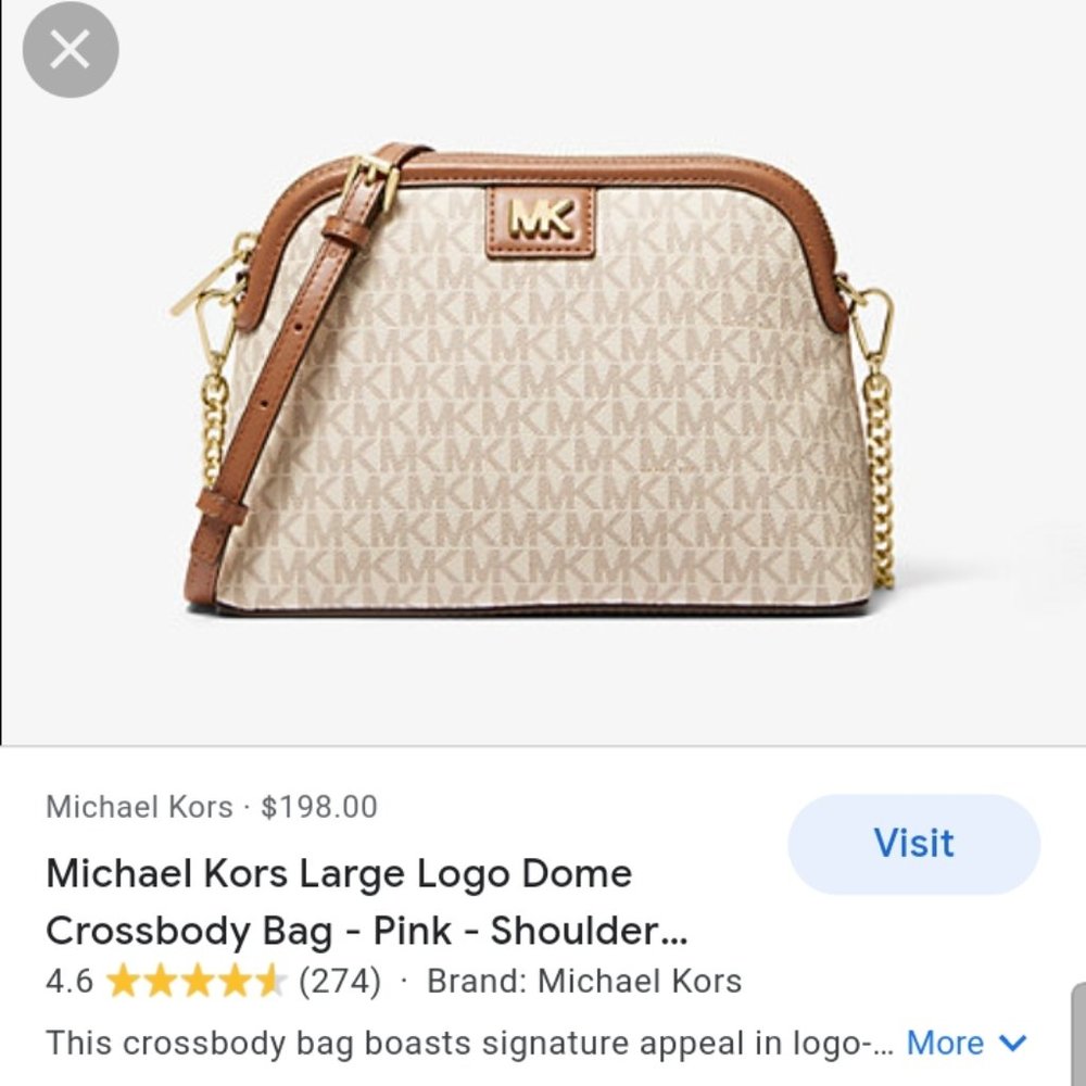 Michael Kors Large Logo Dome Crossbody